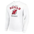 thumbnail image 2 of Men's Starter  White New Jersey Devils Team Logo Fleece Pullover Sweatshirt, 2 of 3