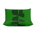thumbnail image 3 of 3 Pcs Soft Bedding Set, Includes 1 Duvet Cover with Zipper And 2 Pillow Shams,Clover Pattern Queen(90"×90"), 3 of 8
