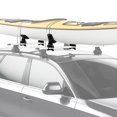 thumbnail image 2 of DNA Motoring 4Pcs Universal Adjustable Saddle Kayak Roof Top Crossbar Mount Rack Carrier Boat Canoe Snowboard, 2 of 5