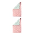 thumbnail image 4 of Advancent Doble Colores Coral Polar Limpieza Pa?o Lavar Toalla Alfombra Limpiar rosa verde 2piezas Advancent CBP258867, 4 of 5