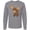AC-Heather Grey, variant on Inktastic Cute Moose Long Sleeve T-Shirt
