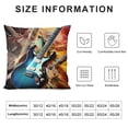thumbnail image 5 of Nawypu  Magic Electric Guitar Music Rustic Farmhouse Decorative Throw Pillow Cover Square Cushion Case for Home Sofa Couch Decoration, 5 of 5
