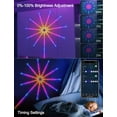 thumbnail image 5 of Smart Firework LED Lights, ICRGB Firework Lights, LED Strip Lights USB Lights with Remote App Control, Color Changing Music Sound Sync Light for Bedroom, Christmas Decorations (10*12 inch), 5 of 8