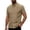 Orange, variant on Men’s Short Sleeve Cotton Linen Shirt Summer Beach Casual Top