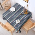 thumbnail image 2 of Multicolor Geometric Boho Pattern Square Tablecloth,Waterproof Square Table Cover,Wipeable Spillproof Washable Table Cover for Home Kitchen Party Decor 42"X42"(107x107cm), 2 of 6