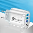 thumbnail image 1 of DZCPSCZG Fast Quick Charge Phone Fast Wall Charger 36W PD USB-C QC3.0 Dual Fast Charging Adapter 4 Plug, 1 of 4