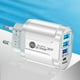 thumbnail image 1 of Cargador Rápido Xihbxyly de Pared para Teléfono con Carga rápida 36 W Pd Usb-C Qc3.0 y Adaptador Dual 4 enchufes, 1 of 4