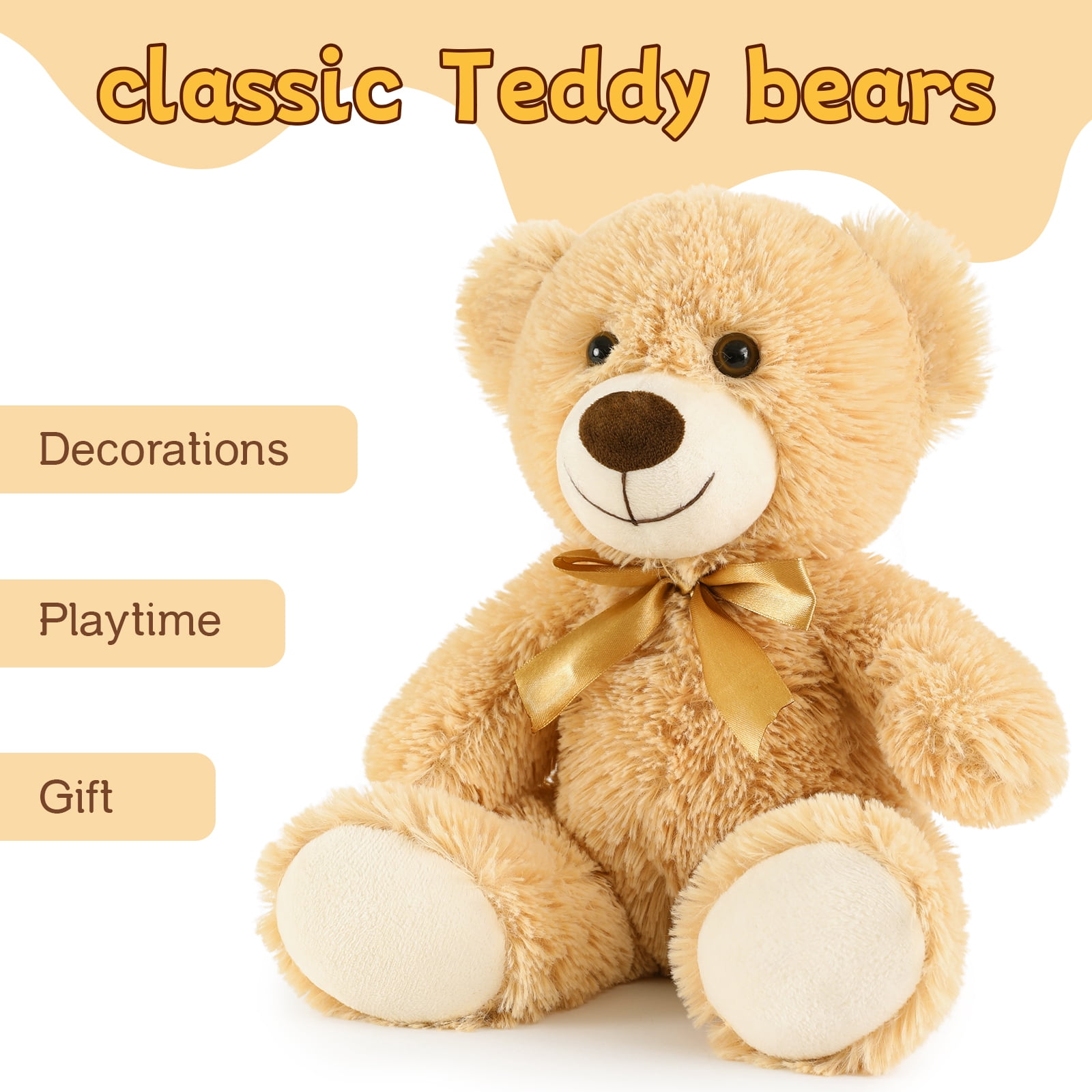 MaoGoLan 7 Packs Teddy Bear Stuffed Animals 14'' Bulk Teddy Bear Plush Toy