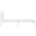 thumbnail image 5 of vidaXL Metal Bed Frame with Headboard White 100x200 cm, 5 of 5