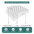 thumbnail image 5 of 3 Pieces Twin Quilt Set,Black Polka Dot on White Soft Bedding Sets with 1 Quilt & 2 Pillow Shams,Modern Minimalist Dotted Summer Bedspread Lightweight Coverlet Comforter for All Season, 5 of 6