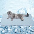 thumbnail image 2 of paquete de tapete refrescante de seda de hielo para mascotas, lavable, para perros y gatos, manta refrescante para cama, sofá, asiento de coche, suelo, 70 x 5 Yulucky, 2 of 9