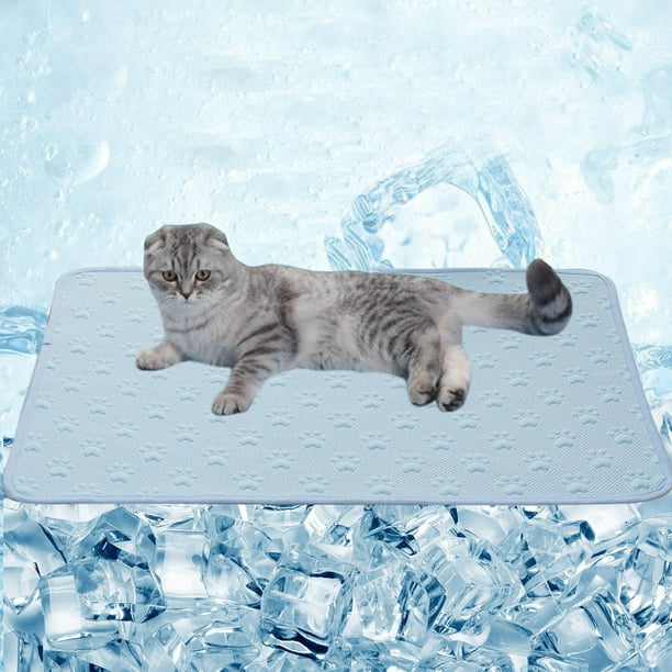 Cojín refrescante, manta refrescante para mascotas, lavable, para cama de perro o gato, sofá o coche, de seda fría, plegable y portátil, para dormitorio,topliu
