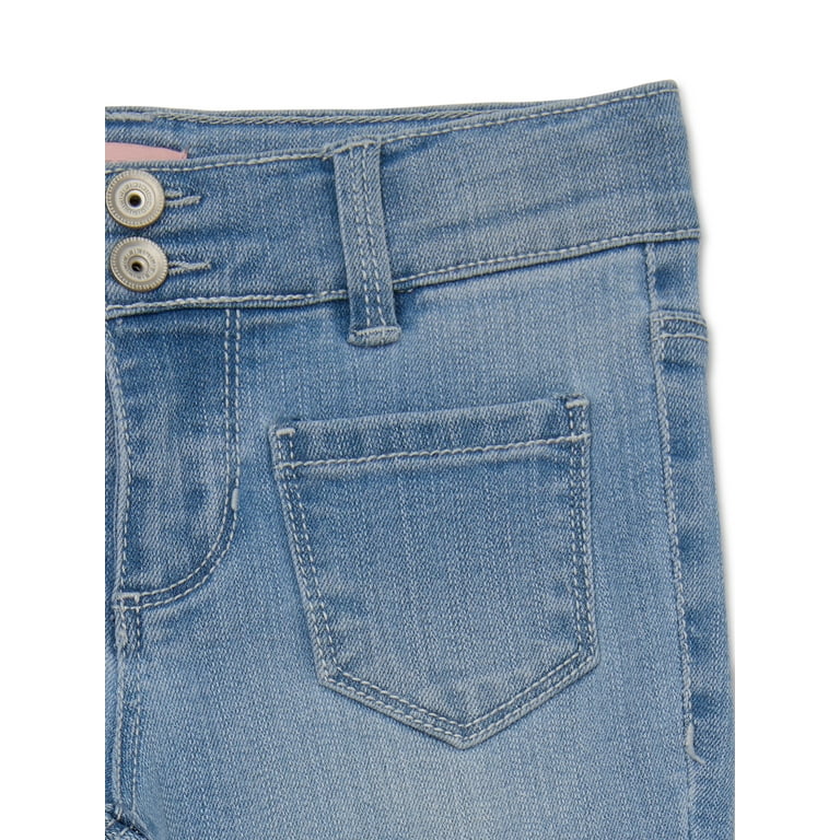Squeeze Girls Flare Denim Jeans with Patch Pockets, Sizes 4