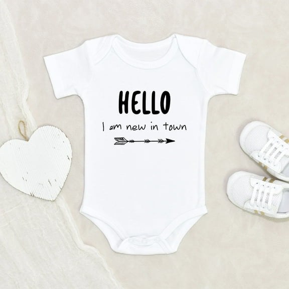 Newbabywishes - Cute Hey I'm Newest Inside Town Baby Clothes for Boys and Girls - Baby Clothing