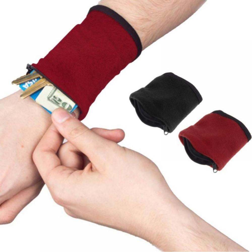 4x Multi Colors Running Sports Zipper Wallet Phone Arm Band Wrist Purse Bag 