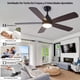 thumbnail image 2 of Ventilador de Techo 52" con Lámpara LED, Control Remoto y App, 6 Velocidades, Luz Fría/Cálida/Neutra, Aspas Rectas, Estilo Vintage en Grano de Madera, Ideal para Salas y Dormitorios, 2 of 8