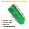 thumbnail image 4 of Nanoskin Premium 10-Inch Green Nylon Fountain Vehicle Wash Brush with Flagged-Tip Bristles, Flow-Thru Hole & Tempered Handle Hole, Car/Truck/RV Detailing | Cleaning Tool for Professional and Home Use, 4 of 6