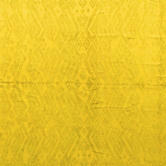 Ahgly Company Indoor Square Solid Yellow Modern Area Rugs, 3' Square