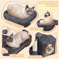 thumbnail image 5 of Yaheetech 34" Height Plush Cover Cat Tree with Condo and Sisal Ropes Posts, Dark Gray, 5 of 8