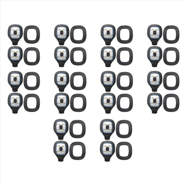 20 Piezas de Luz Recargable USB para Gorro LED, Gorro Luz de Cabeza Reemplazable Luz de Sombrero DIY para Hombres y Mujeres