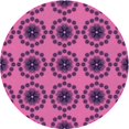 thumbnail image 1 of Ahgly Company Indoor Round Patterned Crimson Purple Area Rugs, 3' Round, 1 of 6