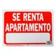 thumbnail image 1 of Letrero Se Renta Apartamento Hyko Plástico 21.6X3", 1 of 3