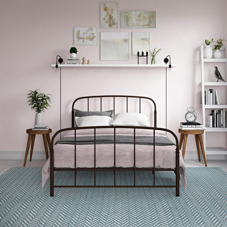 DHP Lafayette Metal Platform Bed with Adjustable Height Full Bronze