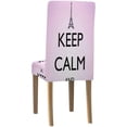 thumbnail image 2 of KXMDXA Keep Calm and Love Paris Stretch Chair Cover Protector Seat Slipcover for Dining Room Hotel Wedding Party Set of 1, 2 of 5