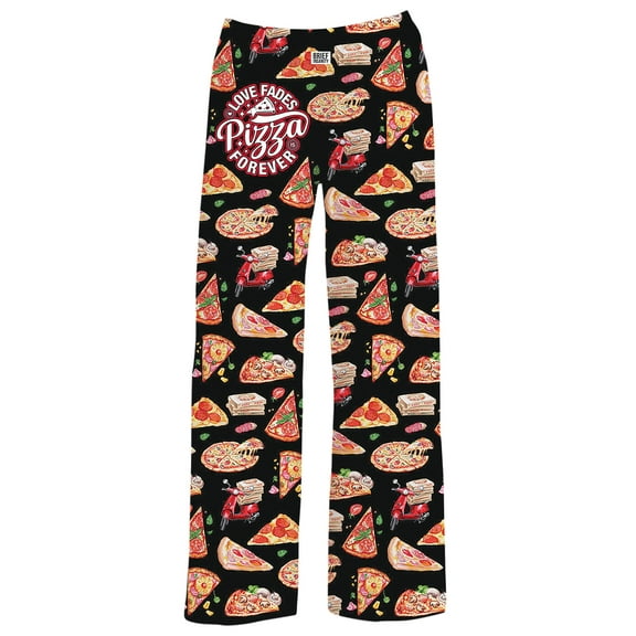 Collections Etc Comfy Pizza is Forever Drawstring Lounge Pants