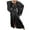 Black, variant on Women's Ice Silky Robe With Trim Silky Kimono Feather Trim Long Bathrobe With Tie