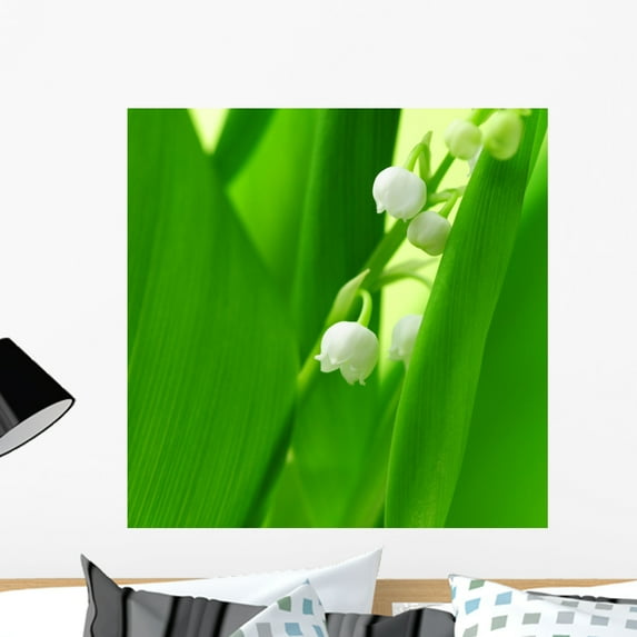 Lily Valley Wall Mural by Wallmonkeys Peel and Stick Graphic (24 in H x 24 in W) WM27151