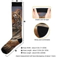 thumbnail image 3 of Coolnut Fierce Tiger Compression Socks Women Men Knee High Stockings 1Pair for Sports, Running, Travel201 Gift, 3 of 7