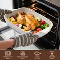 thumbnail image 3 of Fakafa Ceramic Casserole Dishes Set of 3, Stoneware Baking Pans for Oven, Rectangular Lasagna Dish & Bakeware Set (14.7&acirc;&acirc;, 3 of 7