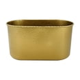 thumbnail image 2 of de metal Florero de hierro Cubo de hierro Textura martillada Ligera de bonsái de lujo Rectángulo grande para cubierta interior Balcón Aureato M Macarena macetas, 2 of 8