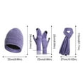 thumbnail image 4 of Baqcunre Clearance! Scarf, Hat, Glove Set, Women's New Winter Thickened Warm Hat Scarf Glove Knitted Three Piece Set, Scarf for Women, ,, 4 of 5