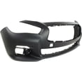 thumbnail image 3 of DAMAIJOY Front Primed Plastic Bumper Cover Without Parking Aid Sensor Holes for Infiniti for Q50 Hybrid Sedan 4-Door 2015, 3 of 5