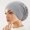 Gray, variant on Women's Fashionable -encrusted Headscarf Hat, Retro Fashion Hat, Chemotherapy Hat