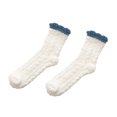 thumbnail image 2 of TZZQ Fuzzy Socks for Women Winter Warm Slipper Cozy Fluffy Socks Plush Socks Womens Fuzzy Cozy Plush Fluffy Socks Winter Fluffy Socks Calcetines Para Mujer Thick Fuzzy Socks White A, 2 of 4