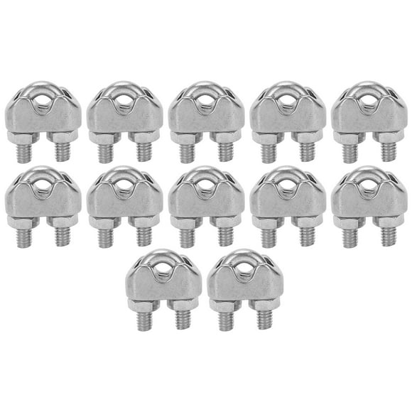 Wire Rope Cable Clip Clamp, 12PCS M3 Wire Rope Cable Clip Clamp Wire Rope Cable For Fixing Patio Furniture For Awnings
