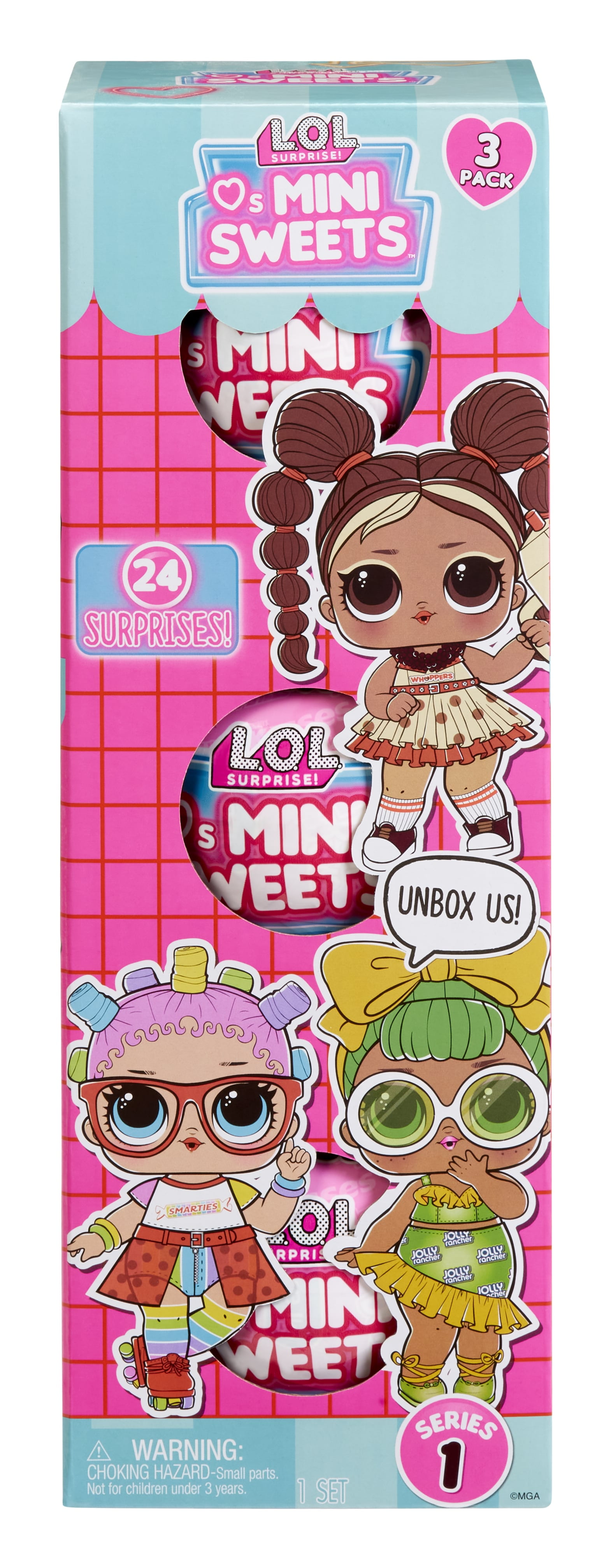 L.O.L. Surprise! Collectible Child Dolls, Plastic Multicolor, 3 Pack