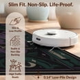 thumbnail image 6 of Design&I 6'x9' Washable Area Rug Snag-Free Purple Green Mystical Night and Nature Design Elegant Starry Sky Motif with Cats Eye for Dining Room, Under Table, Office, 6 of 7