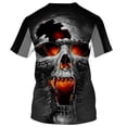 thumbnail image 4 of Camisetas De Verano Calavera Para Hombres/Mujeres Impresión 3d Personalidad Ropa Deportiva Harajuku Casual Tops Hombre De Gran Tamaño Top Tees Depangjing, 4 of 4