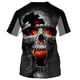 thumbnail image 4 of Camisetas De Verano Calavera Para Hombres/Mujeres Impresión 3d Personalidad Ropa Deportiva Harajuku Casual Tops Hombre De Gran Tamaño Top Tees Depangjing, 4 of 4