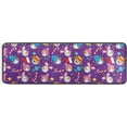 thumbnail image 5 of SKYSONIC 2X6 Feet Christmas Snowmen Cartoon Runner Rug with Rubber Backing, Candy Purple Xmas Non Slip Entryway Rug Runner Washable Soft Area Rug Carpet for Hallway Bedroom Kitchen Decor, 5 of 6