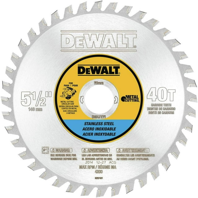 Hoja de sierra circular DEWALT DWA7771, 5.5 pulgadas, 30 dientes