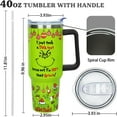 thumbnail image 5 of 40 oz Christmas Tumbler with Handle Gifts for Girls Daughter Women, Christmas Stainless Steel Insulated Coffee Cups Tumblers with Lids and Straws, Green, 5 of 6