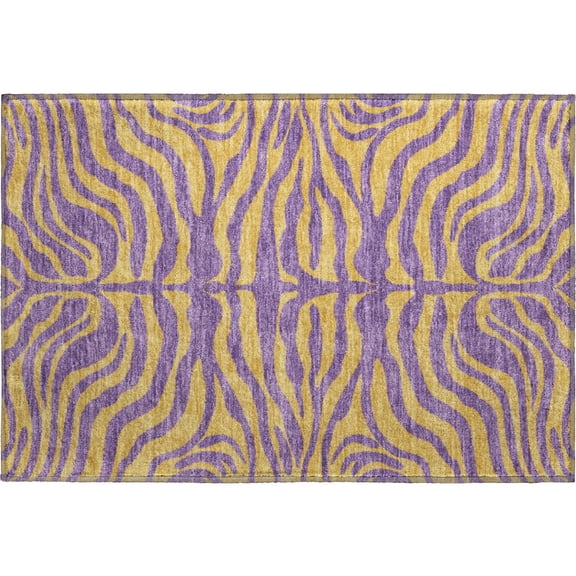 Dalyn Rugs Premium Machine Washable Mayfield AMF1043 Purple 1'8" x 2'6" Rug