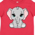 thumbnail image 4 of Inktastic Cute Gray Elephant Boys or Girls Toddler T-Shirt, 4 of 5