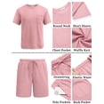 thumbnail image 6 of COOFANDY Men's 2 Pieces Cotton Linen Set Long Sleeve Henley Shirts Casual Beach Pants With Pockets Summer Yoga Outfits, 6 of 7