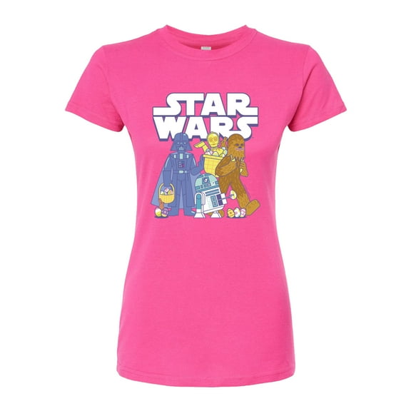 Star Wars - Easter Logo - Juniors Fitted Graphic T-Shirt